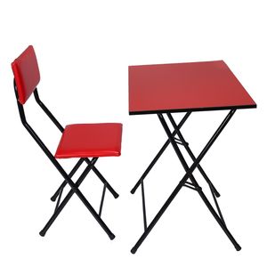 میز و صندلی تحریر تاشو و تنظیم شو باس قرمز